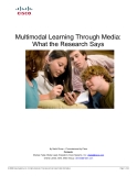     Multimodal Learning Through Media:  What the Research Says 
