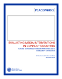 EvAluAting mEdiA intERvEntionS    in ConfliCt CountRiES 