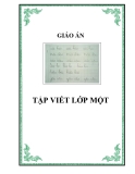 GIÁO ÁN TẬP VIẾT LỚP MỘT