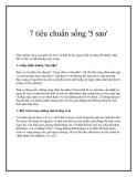 7 tiêu chuẩn sống '5 sao'