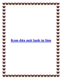 Kem dứa mát lạnh tự làm