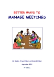 BETTER WAYS TO  MANAGE MEETINGS
