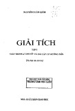 Giải tích (Tập 1): Giáo trình lí thuyết và bài tập có hướng dẫn - Nguyễn Xuân Liêm