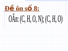 Bài tập trắc nghiệm ôn thi đại học 2007 môn hóa đề số 8