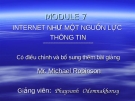 Internet như một nguồn lực thông tin 