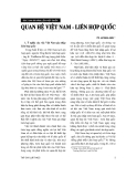 Báo cáo " Quan hệ Việt Nam - Liên hợp quốc "