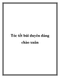 Tóc tết búi duyên dáng chào xuân