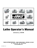 Lathe Operator’s Manual January 2008