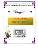 Giáo án lớp 2 môn chính tả