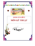 GIÁO ÁN LỚP 5 MÔN  KỸ THUẬT