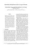 Báo cáo khoa học: " Detecting Patterns in News Coverage of US Elections"