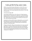 Làm gì khi bị hạ canxi máu