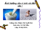 Ảnh hưởng của vi sinh vât đến sữa