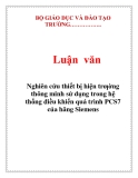 Luận văn: Nghiên cứu thiết bị hiện trƣờng thông minh sử dụng trong hệ thống điều khiển quá trình PCS7 của hãng Siemens