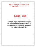 Luận văn: Trang bị điện - điện tử dây truyền cán thép nhà máy sản xuất thép Úc. Đi sâu phân tích trang bị điện khu vực hoàn thiện thép dây