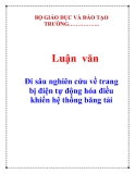 Báo cáo: Đi sâu nghiên cứu về trang bị điện tự động hóa điều khiển hệ thống băng tải