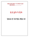  LUẬN VĂN: Quản lý tài liệu điện tử