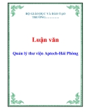  Luận văn: Quản lý thư viện Aptech-Hải Phòng