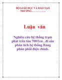  Luận văn: Nghiên cứu hệ thống trạm phát trên tàu 700Teu , đi sâu phân tích hệ thống Bảng phân phối điện chính