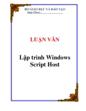 LUẬN VĂN:  Lập trình Windows Script Host