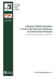 A REVIEW OF MILK PRODUCTION IN INDIA WITH PARTICULAR EMPHASIS ON SMALL-SCALE PRODUCERS