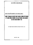 Thực trạng và giải pháp hoàn thiện về quản lý cung ứng thuốc và giá thuốc cho người có thẻ bảo hiểm y tế