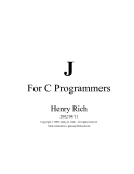 J For C Programmers
