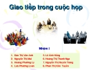 GIAO TIẾP TRONG CUỘC HỌP