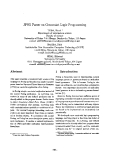 Báo cáo khoa học: "JPSG Parser on Constraint Logic Programming"