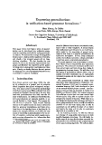 Báo cáo khoa học: "Expressing generalizations in unification-based grammar formalisms"