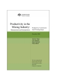 Productivity in the Mining Industry: Measurement and Interpretation