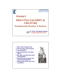 Chương V  PHẢN ỨNG TẠO PHỨC & CHUẨN ĐỘ (Complexometric Reactions & Titrations)