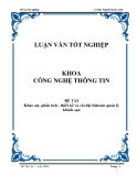 Luận văn: Khảo sát, phân tích - thiết kế và cài đặt bài toán quản lý khách sạn