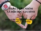 Tiểu luận: Nhóm Xã Hội Gia Đình