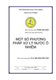 LUẬN VĂN ĐỀ TÀI : MỘT SỐ PHƯƠNG PHÁP XỬ LÝ NƯỚC Ô NHIỄM