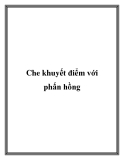 Che khuyết điểm với phấn hồng