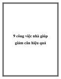 9 công việc nhà giúp giảm cân hiệu quả.