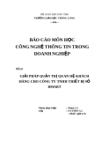 Đề tài: GIẢI PHÁP QUẢN TRỊ QUAN HỆ KHÁCH HÀNG CHO CÔNG TY TNHH THIẾT BỊ SỐ DMART