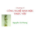 Bài giảng: CÔNG NGHỆ SINH HỌC THỰC VẬT