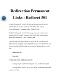 Redirection Permanent Links - Redirect 301