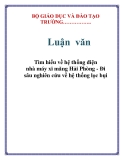 Luận văn: Tìm hiểu về hệ thống điện nhà máy xi măng Hải Phòng - Đi sâu nghiên cứu về hệ thống lọc bụi