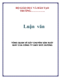  Luận văn:  TỔNG QUAN VỀ DÂY CHUYỀN SẢN XUẤT GIẤY CỦA CÔNG TY GIẤY ĐỨC DƯƠNG