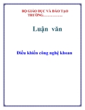 Luận văn:  Điều khiển công nghệ khoan