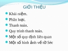 Hình thức thanh toán-Séc