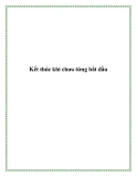 Kết thúc khi chưa từng bắt đầu