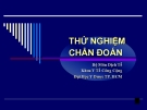 Thử nghiệm chuẩn đoán - Dịch tễ học cơ bản