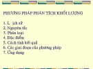 Phương pháp phân tích khối lượng