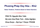 Phương Pháp Oxy Hóa – Khử