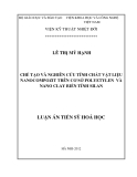 luận van: CHẾ TẠO VÀ NGHIÊN CỨU TÍNH CHẤT VẬT LIỆU NANOCOMPOZIT TRÊN CƠ SỞ POLYETYLEN VÀ NANO CLAY BIẾN TÍNH SILAN