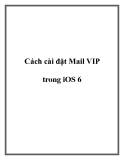 Cách cài đặt Mail VIP trong iOS 6.